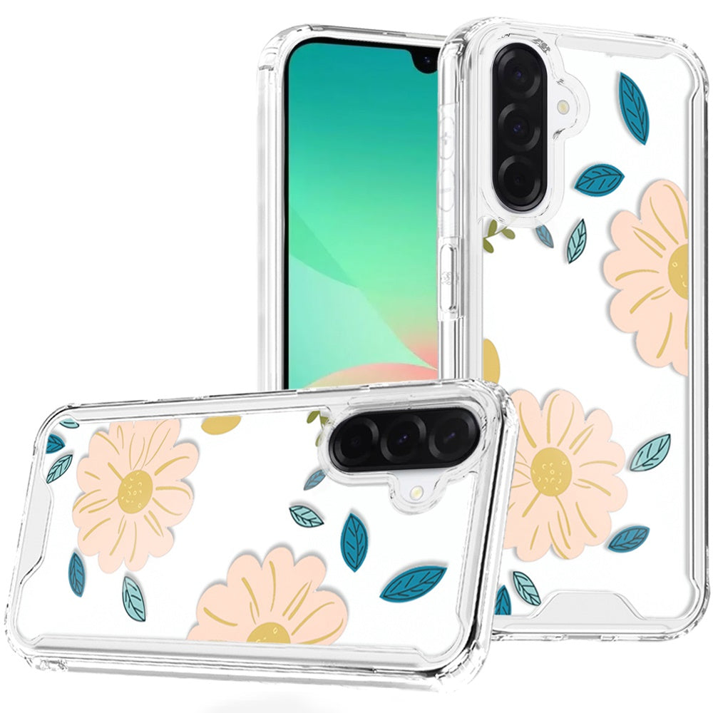 HR Premium Beautiful Tpu Designs Case For Samsung Galaxy A27 - Minimalist Large Daisy
