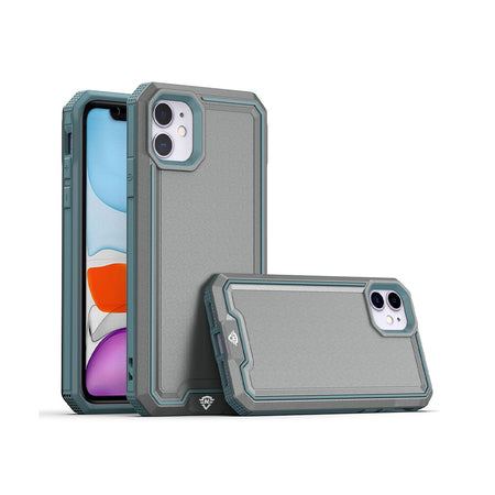 Metkase Rank Tough Strong Modern Fused Hybrid Case In Slide-Out Package For Iphone 12/12 Pro - Grey