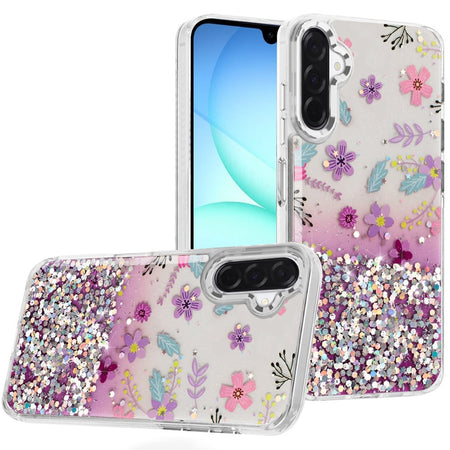 Premium Beautiful Epoxy Designs W/ Chrome Edges Case For Samsung A17 5G - 6