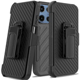 Premium Noble Lined Shockproof Dual Layer Hybrid Case For Motorola Moto G 5G 2025/2026 & Moto G Play 2026 - Black/Black