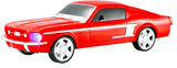 Max Power Mustang Style Portable Car Bluetooth Speaker With Front Flashing Lights - Red