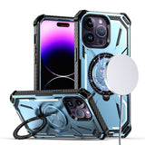 Premium Premium Circle Kick Kickstand Case For iPhone 13 / 14 - Light Blue