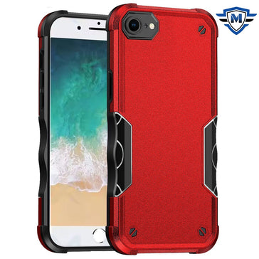 Metkase Exquisite Tough Shockproof Hybrid Case Cover For iPhone 16E/SE4 (2025) - Red