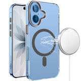 Premium Matching Clear Transparent Circle Design Case For iPhone 17 - Black