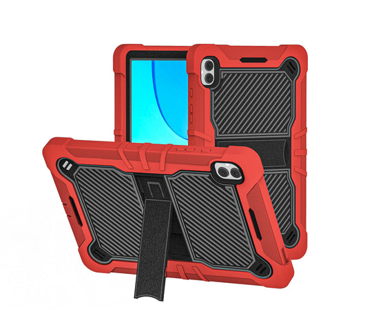 Premium Tough Tablet Strong Kickstand Hybrid Case For Celero 5G Tab - Red