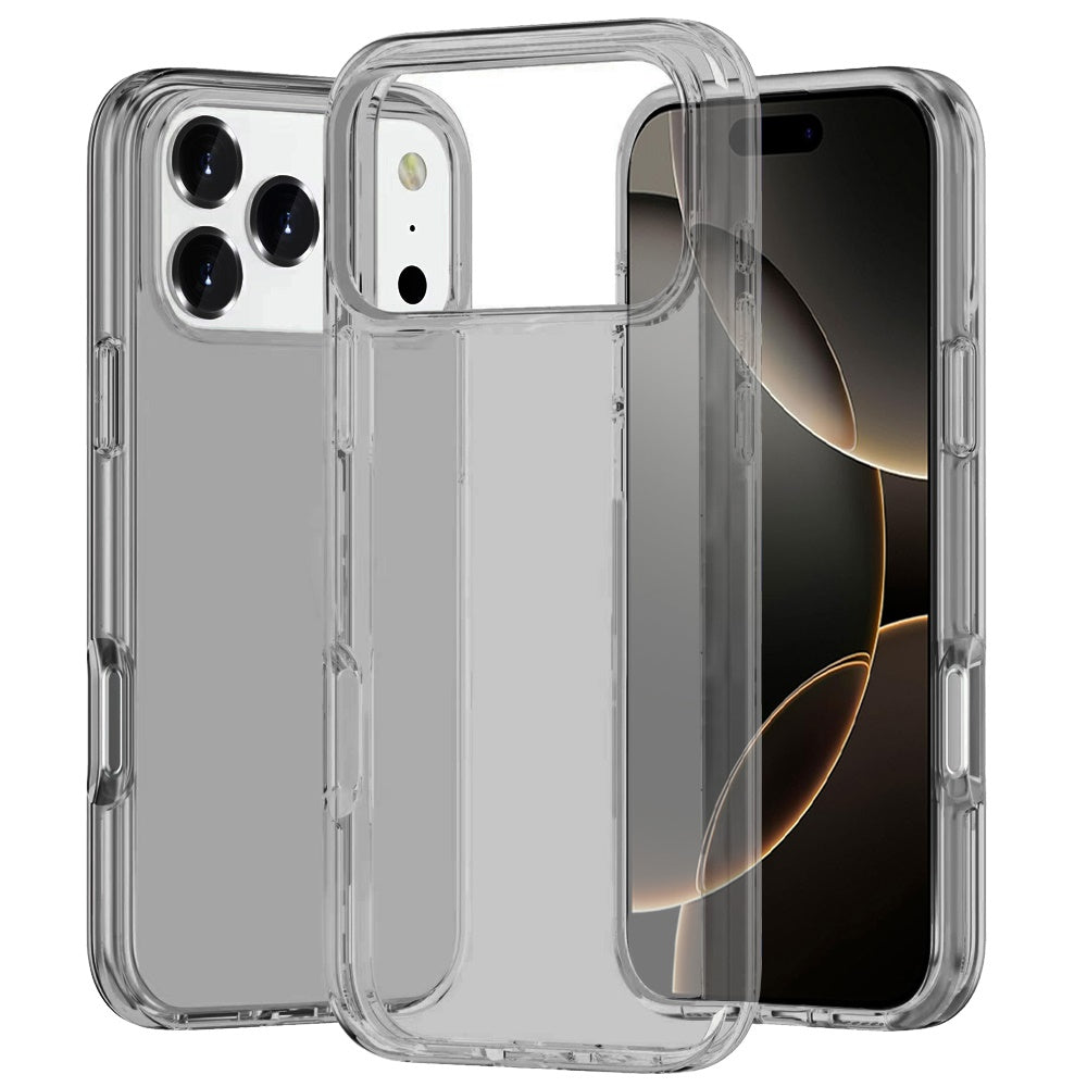 Premium Sturdy Ultra Thick 3mm Transparent Hybrid Case Cover For iPhone 17 Pro - Smoke