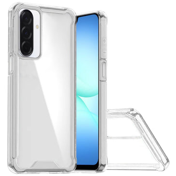 Premium Colored Shockproof Transparent Hard Pc Tpu Hybrid Case Cover For Samsung A17 5G - Clear/Clear