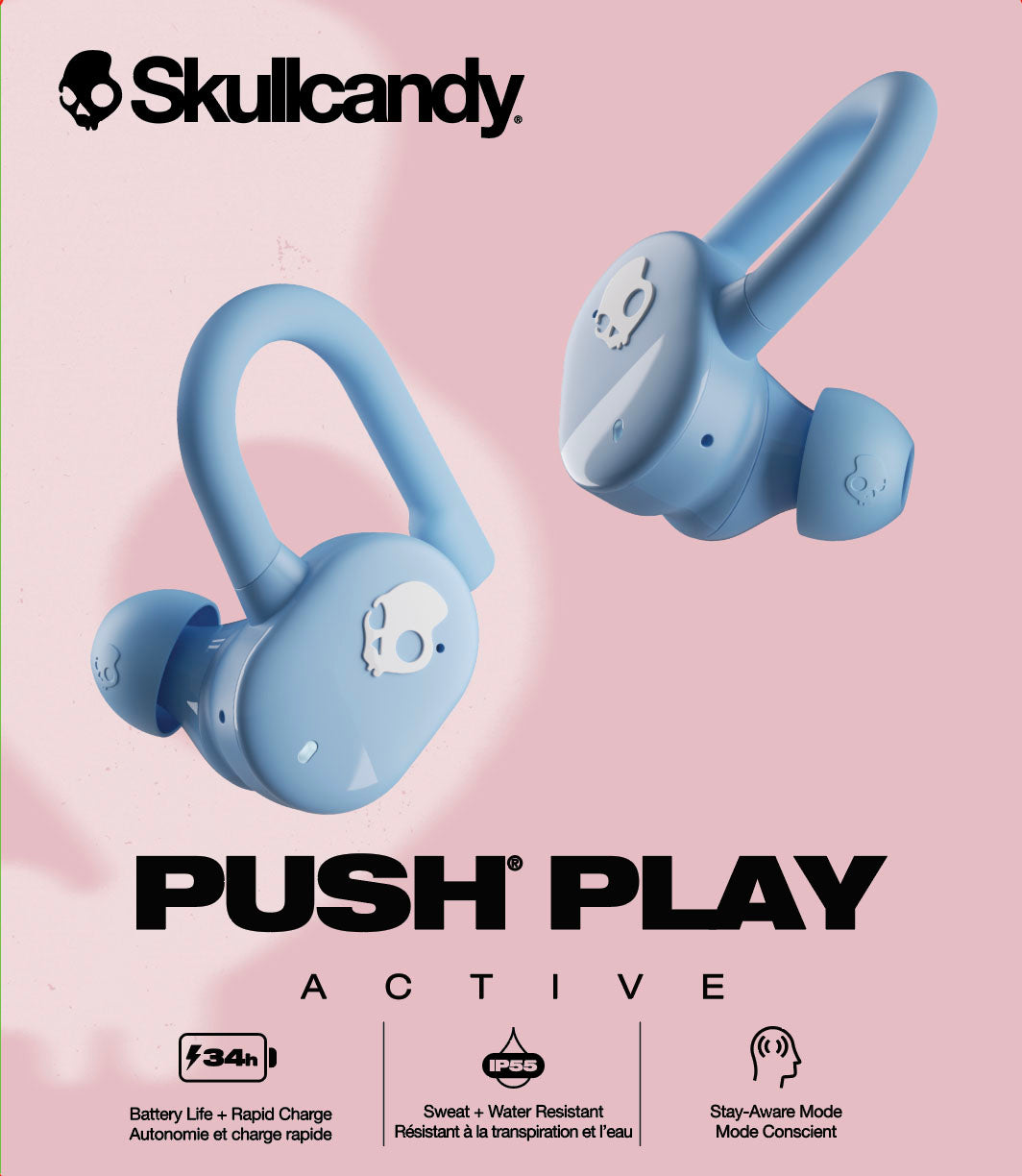 Skullcandy Push Play Active True Wireless Earbuds - Preppy Summer