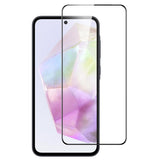 Metkase Black Edged Tempered Glass In Bulk White Paper Card Package For Samsung Galaxy A36  - Black