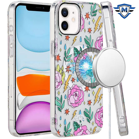 Metkase (Magnetic) Premium Design Hq Case For iPhone 11 (Xi6.1) - Floral Energy