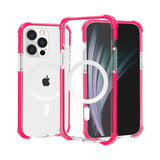 Premium Acrylic Tough 2.5Mm Transparent Shockproof Hybrid Case For iPhone 13 / 14 - Hot Pink