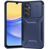 Premium Ultimate U Design Hybrid Case With Camera Cover For Samsung A15 5G - Dark Blue