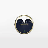 Nautica True Wireless Stereo Earbuds With Charging Case T700 - Navy-Gold