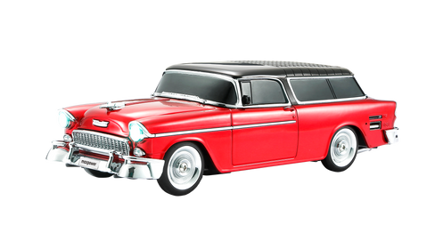 Max Power Classic Car Portable Bluetooth Speaker With Front Flashing Lights - Red