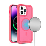 Premium Rich Glossy Oil Shockproof Hybrid Premium Hybrid Case For iPhone 13 / 14 - Hot Pink