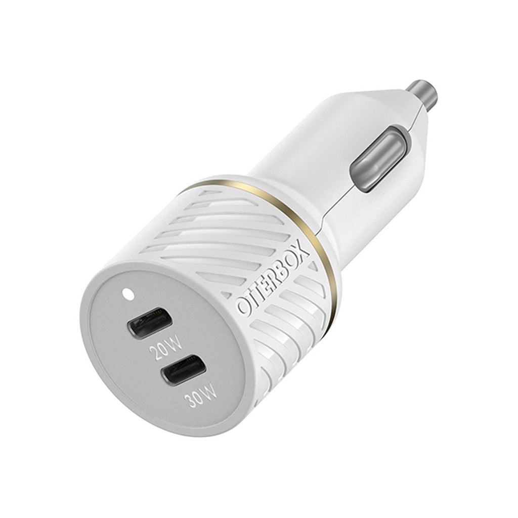 Otterbox 50W 2 Port USB-C PD Car Charger - Cloud Dust