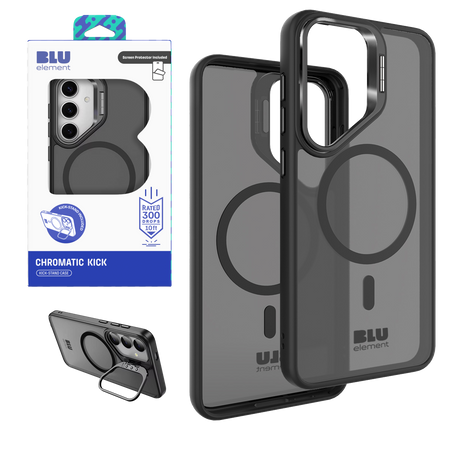 Blu Element Chromatic Kick Case With Screen Protector For Samsung Galaxy A17 (120-10720) - Black