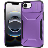 Premium Ultimate U Design Hybrid Case With Camera Window Covering for iPhone 16E (E Edition) / SE4 (2025) - Purple