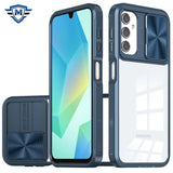 Metkase Fusion Transparent Clear Hybrid Case For Samsung A16 5G - Blue