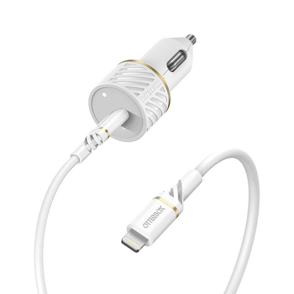 Otterbox 20W USB-C PD Car Charging Kit W/ 1M USB-C To Lightning Cable - Cloud Dust