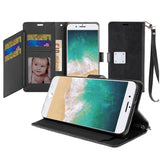 Premium Wallet Id Card Holder For iPhone 16E / SE4 (2025) / 17e - Black