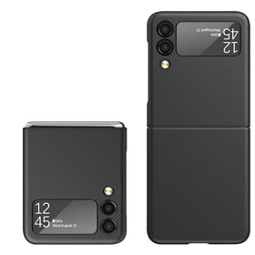 Premium Snap On Premium Matte Finish Case Cover For Samsung Z Flip 7 FE / Flip 6 - Black