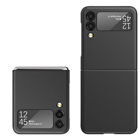 Premium Snap On Premium Matte Finish Case Cover For Samsung Z Flip 7 FE / Flip 6 - Black
