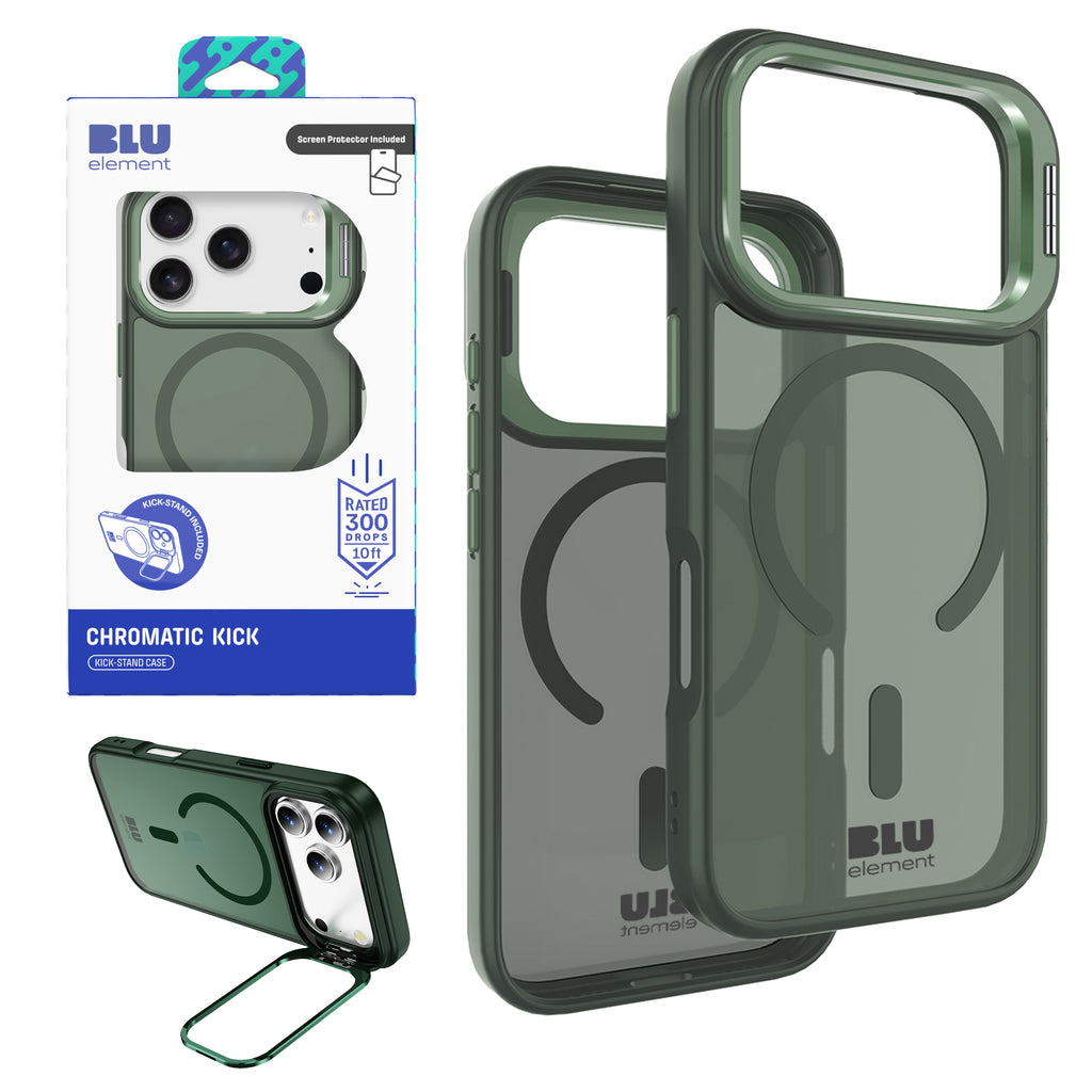 Blu Element Chromatic Kick Magsafe Case With Screen Protector For Iphone 17 Pro Max (120-10428) - Sage Green