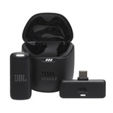 JBL Quantum Stream Wireless Clip-On Microphone System For USB-C Devices - Black