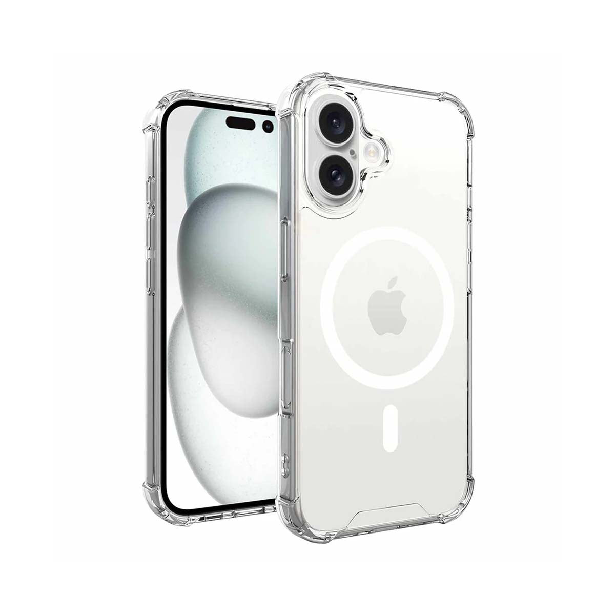Blu Element Duo Protection Bundle W/ Dropzone Rugged Magsafe Case + Screen Protector For iPhone 16 - Clear