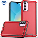 Metkase Rank Tough Strong Modern Fused Hybrid Case For Samsung A16 5G - Red