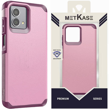 Metkase (Original Series) Tough Strong Shockproof Hybrid Case In Slide-Out Package For Moto G Stylus 5G (2023) - Fruity Wine