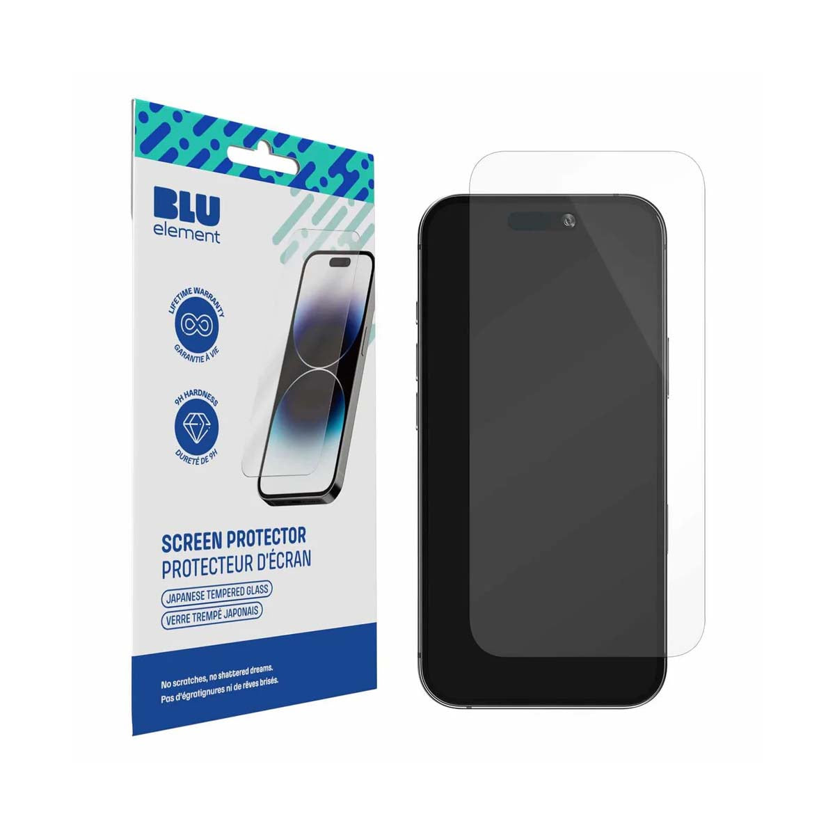 Blu Element Tempered Glass For iPhone 16E/14/13/13 Pro/12 - Clear