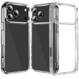 Premium Pure Crystal Transparent Thick 2.0mm Shockproof Chromed Buttons Case For iPhone 17 Pro - Clear