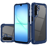 Premium Ultimate Casex Transparent Hybrid Case With Metal Buttons And Camera Edges For Samsung A17 5G - Blue