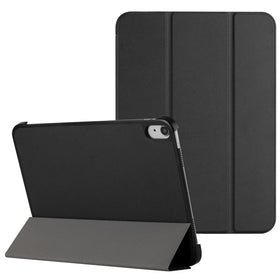 HR PREMIUM TRIFOLD MAGNETIC CLOSURE PU LEATHER CASE COVER FOR SAMSUNG A9 PLUS / A11 PLUS 11" - BLACK