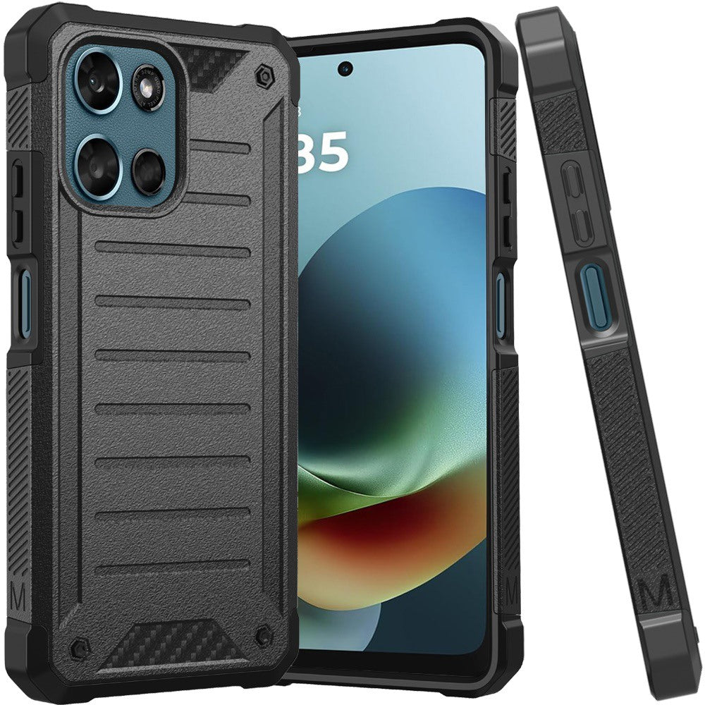 Premium Tough Lined Premium Design Case For Moto G 5G 2025/2026 & Moto G Play 2026 - Black