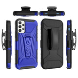 Premium 3-in-1 Combo Kickstand Holster Case For iPhone 13 / 14 - Dark Blue