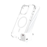 Blu Element Total Protection (Magsafe Case, Glass, Charger) Bundle For iPhone 15 (120-10270) - Clear