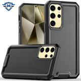 Metkase Rank Tough Strong Modern Fused Hybrid Case In Slide-Out Package For Samsung Galaxy S24 Plus - Black