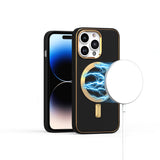 Premium Ultimate Pu Leather Beautiful Hybrid Case For iPhone 13 / 14 - Black