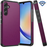 Metkase (Original Series) Tough Strong Shockproof Hybrid Case In Slide-Out Package For Samsung A35 5G - Dark Purple