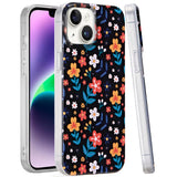 Premium Double Layer Design IMD TPU Case For iPhone 13/14 - Nightly Floral