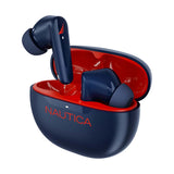 Nautica True Wireless Stereo Earbuds With Charging Case T200+ - Navy-Red