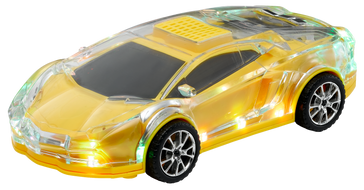 Max Power Lamborghini Style LED Light Up Portable Car Bluetooth Speaker - Yellow