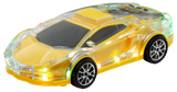 Max Power Lamborghini Style LED Light Up Portable Car Bluetooth Speaker - Yellow