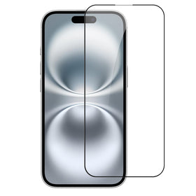 Metkase Black Edged Tempered Glass In Bulk White Paper Card Package For iPhone 17 - Black