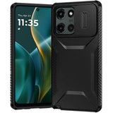 HR Premium Ultimate U Design Hybrid Case With Camera Window Covering For Moto G Stylus 5G 2026/2025 - Black