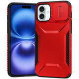 Premium Ultimate U Design Hybrid Case With Camera Window Covering For iPhone 17 - Red