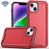 Metkase Rank Tough Strong Modern Fused Hybrid Case In Slide-Out Package For iPhone 13/14 - Red